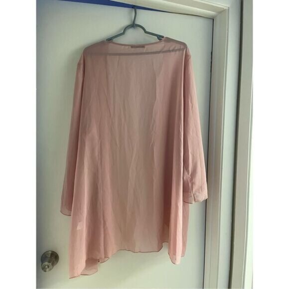 SHEIN sheer pink kimono size 4x - Picture 2 of 3
